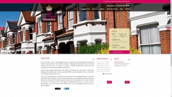 Screenshot of Camerons Lettings website