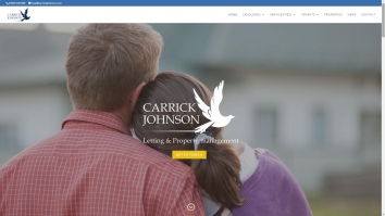 Screenshot of Carrick Johnson Letting & Property Management website