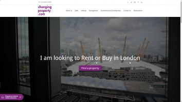 Screenshot of Changing Property website