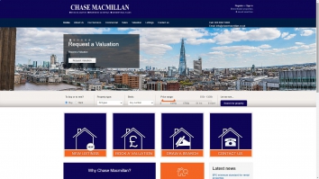 Screenshot of Chase Macmillan, Harrow website