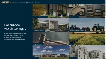 Screenshot of Cheffins - Cambridge website