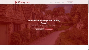 Screenshot of Cherry Lets, Deddington website
