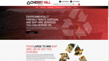 Screenshot of Cherry Hill Waste Ltd website
