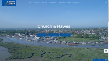 Screenshot of Church Hawes website