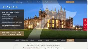 Screenshot of Property for sale in The Playfair, Donaldson’s, Edinburgh | City & Country website