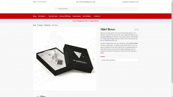 Screenshot of Daws Custom Boxes website