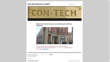 Screenshot of Con-Tech Services Ltd website