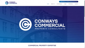 Screenshot of Conways Commercial, OX4 website