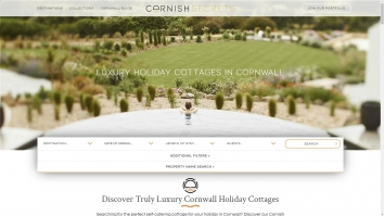 Screenshot of Cornish Secrets website