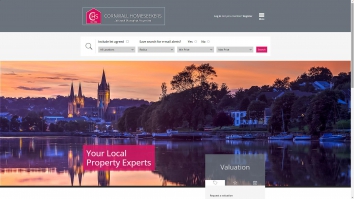 Screenshot of Cornwall Homeseekers website