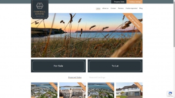 Screenshot of Cornwall Estates website