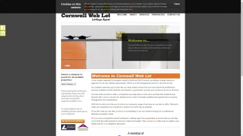 Screenshot of Cornwall Web Let website