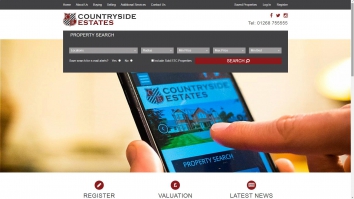 Screenshot of Countryside Estate Agents | Estate Agents in Rayleigh & Benfleet website