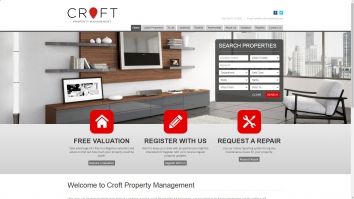 Screenshot of Croft Property Management website