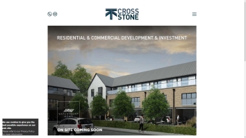 Screenshot of Cross Stone Homes website