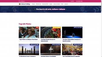 Screenshot of Things to do in Brighton, Bristol & Oxford today, tomorrow and this weekend website