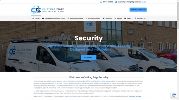 Screenshot of South Wales CCTV, Access Control & Automatic Doors Experts in Bridgend website