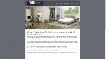 Screenshot of D C Williams & Son website