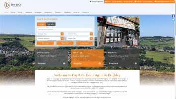 Screenshot of Day & Co Estate Agents Limited, Keighley website