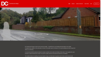 Screenshot of DC Architectural Design website