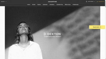 Screenshot of Dekton website