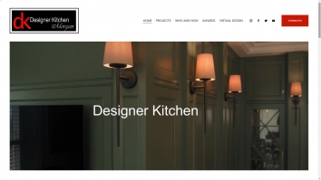 Screenshot of Designer Kitchen by Morgan website