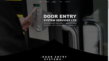 Screenshot of Door Entry System Services website