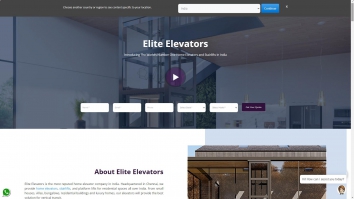 Screenshot of eliteelvators website
