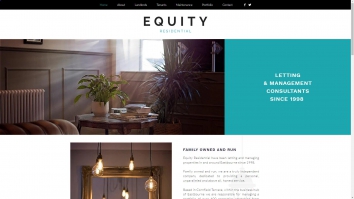 Screenshot of Equity Residential website