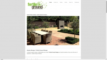 Screenshot of Fertile Ground Garden Design Garden Design St Albans Landscaper & Landscaping: Fertile Ground website