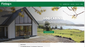 Screenshot of Finlog UK website