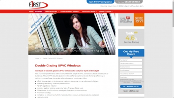 Screenshot of First Home Improvements website