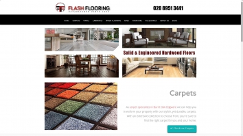 Screenshot of Flash Flooring website