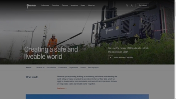 Screenshot of Fugro Survey Ltd website