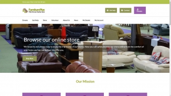 Screenshot of Furniture Plus | Fife\'s Reuse Charity Store website