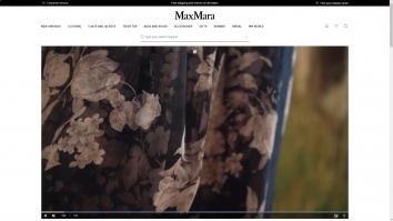 Screenshot of Max Mara website