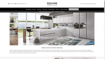 Screenshot of Luxury German Kitchens Barnsley | Square Kitchens - Barnsley website