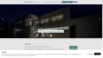 Screenshot of Graham Handley website