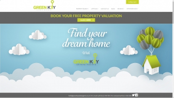 Screenshot of Green Key Lettings website