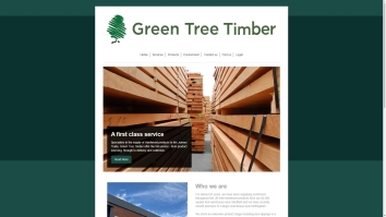 Screenshot of Green Tree Timber Ltd website