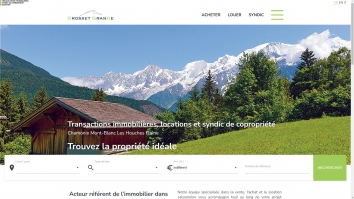 Screenshot of Agence Grosset Grange , Les Houches website