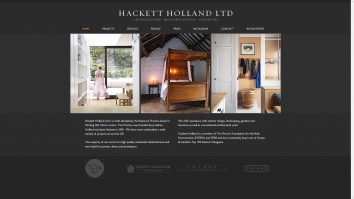 Screenshot of Hackett Holland Ltd | Notting Hill, West London Architects Hackett Holland Ltd website