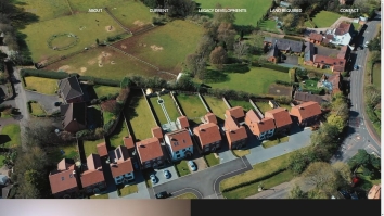Screenshot of Hagley Homes website