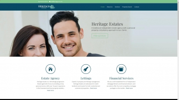 Screenshot of Heritage Estates Kent South East Ltd, Gravesend website