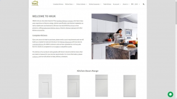 Screenshot of HKUK – Replacement Kitchen Doors by The Hamilton Kitchen Company On-Line website