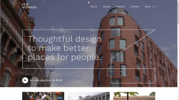 Screenshot of HLM Architects website