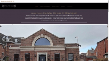 Screenshot of Holiday Homes Blackpool website