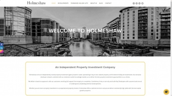 Screenshot of Holmeshaw ltd website