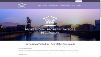 Screenshot of Homesbook Factoring Limited website