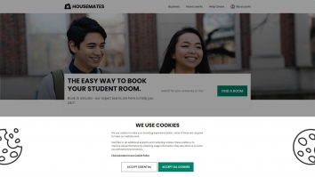 Screenshot of Housemates website